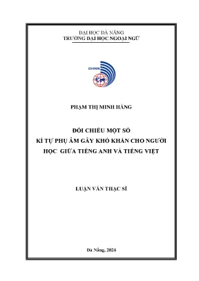 So Sánh Ký Tự Phụ Âm Tiếng Anh và Tiếng Việt: Khó Khăn 