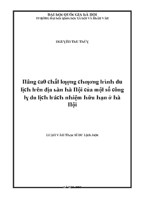 Nghiên Cứu Du Lịch Tại Hà Nội: Đánh Giá Hiệu Quả và Thực