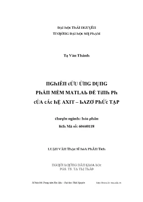 Nghiên cứu về hệ thống axit bazơ trong hóa học