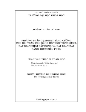 Phương Pháp Gradient Tăng Cường Trong Giải Bài Toán Cân