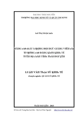 Nâng cao chất lượng giảng viên các trường cao đẳng kinh