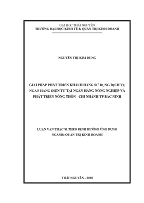 Giải Pháp Phát Triển Khách Hàng Sử Dụng Dịch Vụ Ngân