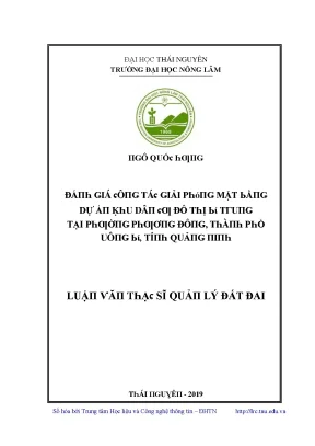 Đánh giá công tác giải phóng mặt bằng dự án khu dân cư