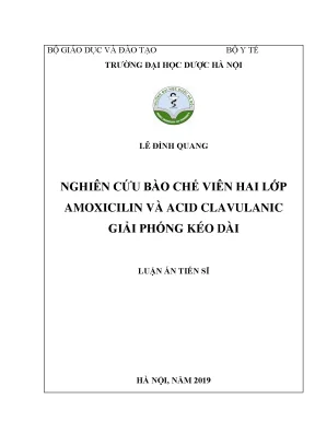 Nghiên Cứu Bào Chế Viên Hai Lớp Amoxicilin và Acid