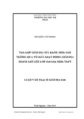 Nâng cao sức khỏe sinh sản qua hoạt động giáo dục tại 