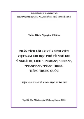 Phân Tích Lỗi Sai Của Sinh Viên Việt Nam Khi Học Ngữ Khí 