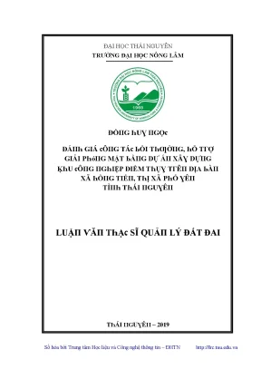 Đánh giá công tác bồi thường và giải phóng mặt bằng dự