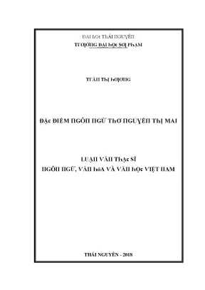 Đặc Điểm Ngôn Ngữ Trong Thơ Nguyễn Thị Mai