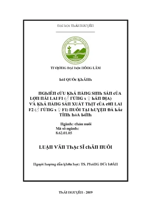 Nghiên cứu về lai tạo giống lợn F1 và F2 tại Đại học