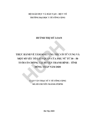 Tầm Soát Ung Thư Cổ Tử Cung Cho Phụ Nữ 30-50 Tuổi Tại