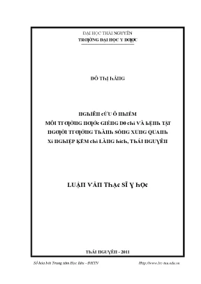Ô Nhiễm Môi Trường và Tác Động Đến Sức Khỏe Con Người