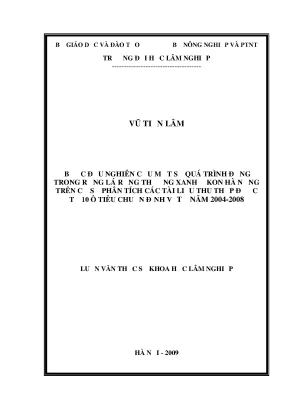 Nghiên cứu động thái rừng lá rộng thường xanh ở Kon Hà