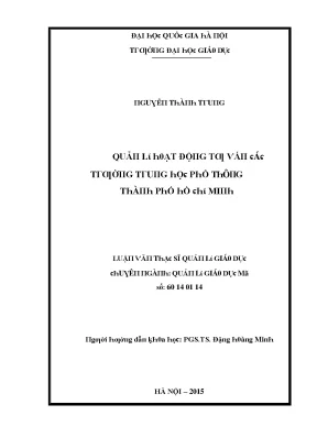 Đại học Quốc gia Hà Nội: Chương trình đào tạo chất lượng cao