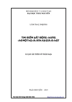 Giáo Dục và Đào Tạo Đại Học Thái Nguyên: Tìm Điểm Bất Động