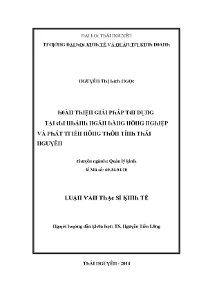 Quản lý kinh tế và giải pháp tại Thái Nguyên