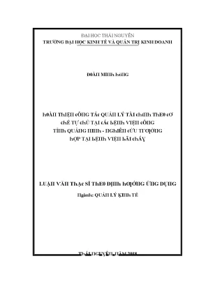 Quản lý tài chính hiệu quả tại Trường Đại học Kinh tế và