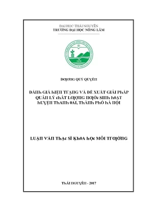 Nghiên Cứu Quản Lý Môi Trường Tại Trường Đại Học Nông