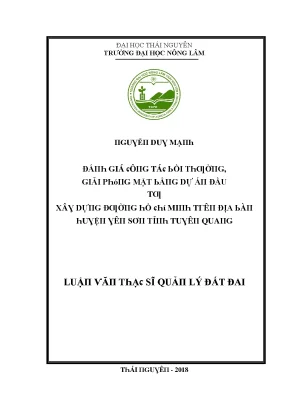 Đánh Giá Công Tác Bồi Thường Giải Phóng Mặt Bằng Dự Án