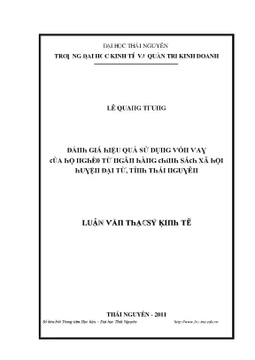 Đánh Giá Hiệu Quả Sử Dụng Vốn Tại Đại Học Kinh Tế Và