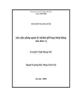 Biện Pháp Quản Lý Hiệu Quả Cho Đơn Vị