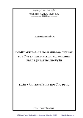 Giải Pháp Diệt Sâu Tơ Từ Vi Khuẩn Baillus Thuringiensis 