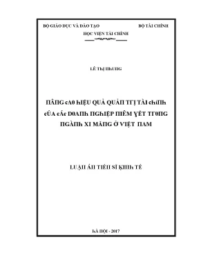 Hiệu Quả Đào Tạo Tài Chính Tại Học Viện Tài Chính