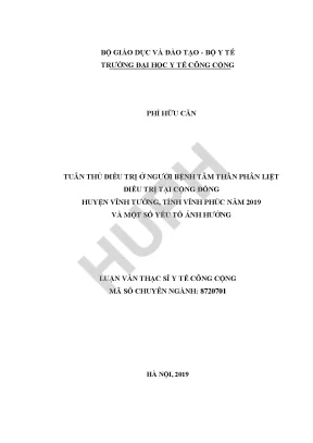 Yếu Tố Ảnh Hưởng Đến Tuân Thủ Điều Trị Tâm Thần Phân
