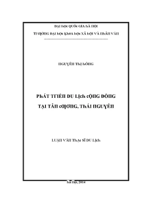 Nghiên Cứu Phát Triển Du Lịch Tại Thái Nguyên