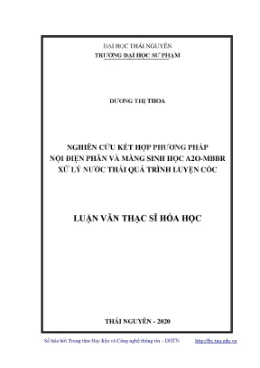 Nghiên Cứu Phương Pháp Xử Lý Nước Thải Luyện Cốc Bằng