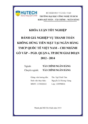 Đánh Giá Nghiệp Vụ Thanh Toán Không Dùng Tiền Mặt Tại