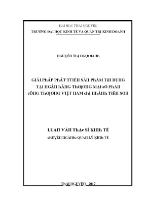 Nghiên Cứu Giải Pháp Phát Triển Sản Phẩm Tại Thái Nguyên