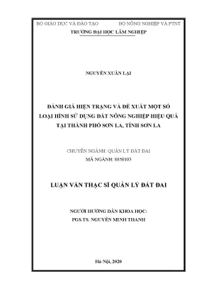 Đánh Giá Hiện Trạng Sử Dụng Đất Nông Nghiệp Tại Thành