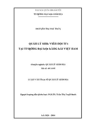 Quản Lý Sinh Viên Nội Trú Tại Trường Đại Học Hàng Hải 