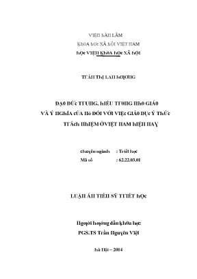 Tác Động Của Đạo Đức Đối Với Giá Trị Xã Hội Tại Việt Nam