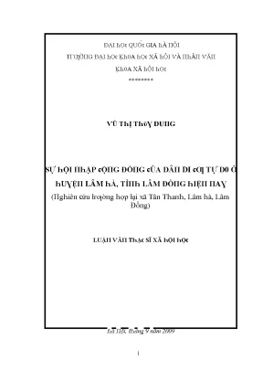 Luận Văn Về Di Dân Tự Do Tại Đại Học Quốc Gia Hà Nội