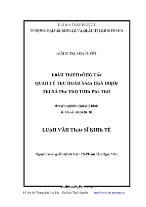 Quản lý kinh tế tại Thái Nguyên: Nghiên cứu và thực tiễn