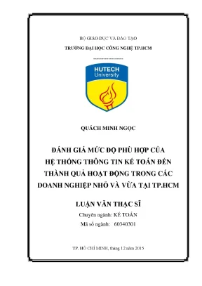 Đánh Giá Hệ Thống Thông Tin Kế Toán Trong Doanh Nghiệp