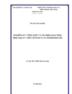 Nghiên cứu về Hemiasterlin và Tác động của nó đến Giá