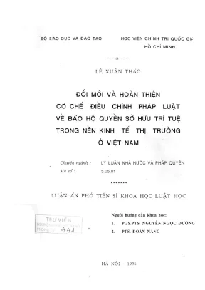 Đổi mới và hoàn thiện cơ chế bảo hộ quyền sở hữu trí tuệ 