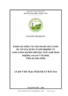 Đánh Giá Giá Trị Đất Đai Tại Thái Nguyên - Nghiên Cứu Từ