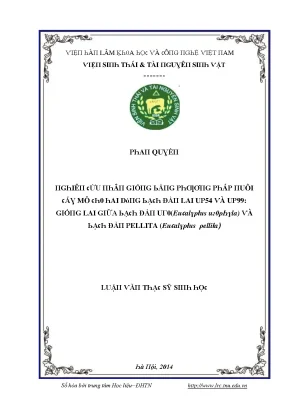 Nghiên cứu về Lâm nghiệp và Tài nguyên sinh thái tại