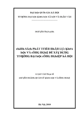 Quản lý và phát triển khoa học xã hội tại Đại học Quốc
