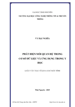 Phát Hiện Mối Quan Hệ Dữ Liệu Trong Y Học