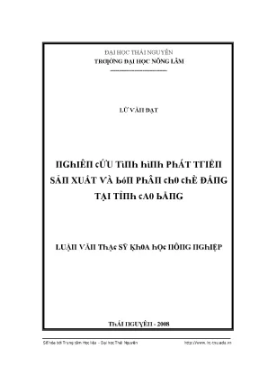 Nghiên cứu về phát triển sản xuất tại Trường Đại học