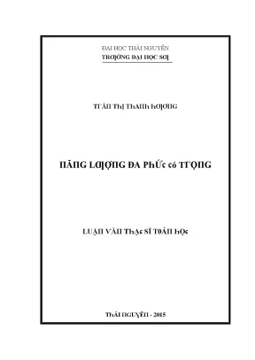 Nghiên Cứu Luận Văn Tại Đại Học Thái Nguyên - Trường Đại