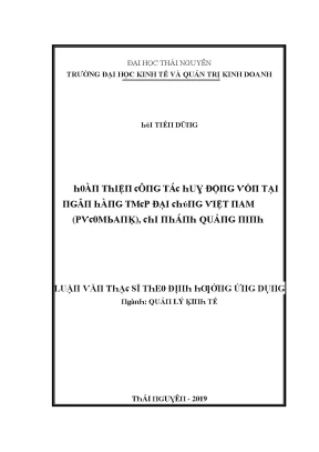 Cải thiện huy động vốn tại PVcomBank Quảng Ninh