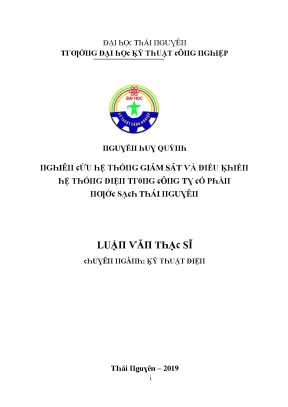 Giám Sát và Điều Khiển Hệ Thống Điện Tại Đại Học Thái Nguyên