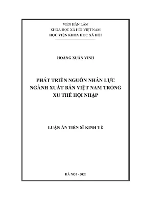 Phát Triển Nguồn Nhân Lực Ngành Xuất Bản Việt Nam Trong