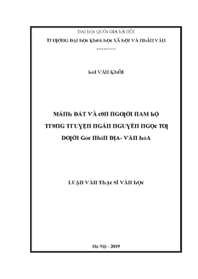 Luận Văn Về Địa - Văn Hóa Tại Đại Học Quốc Gia Hà Nội