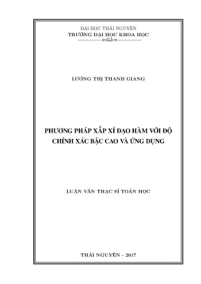 Phương Pháp Xấp Xỉ Đạo Hàm Độ Chính Xác Cao và Ứng Dụng